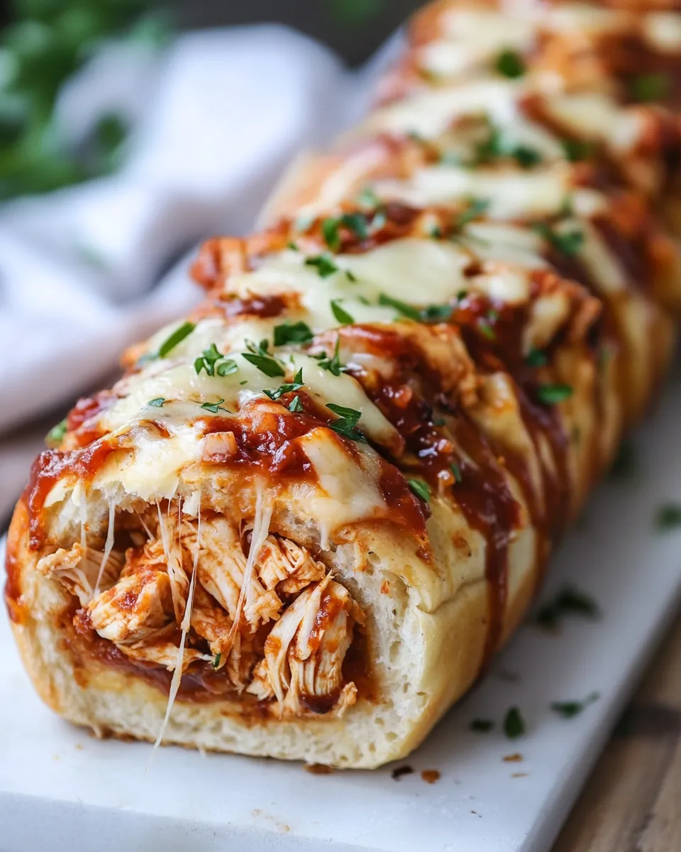 Classic BBQ Chicken Stuffed Bread image