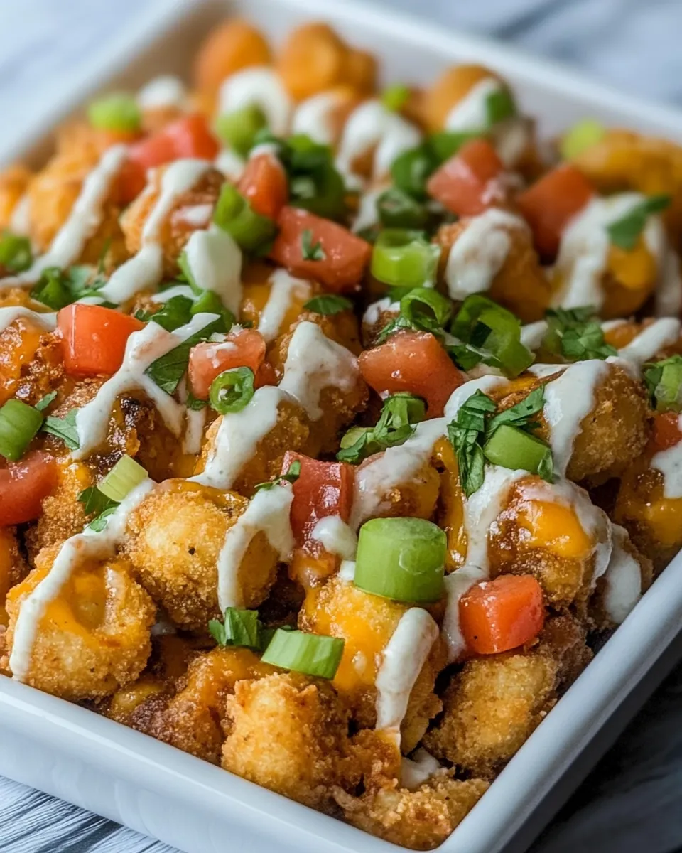 Homemade BBQ Chicken Totchos recipe photo