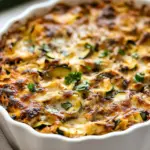 Homemade BBQ Chicken Zucchini Noodle Casserole recipe photo