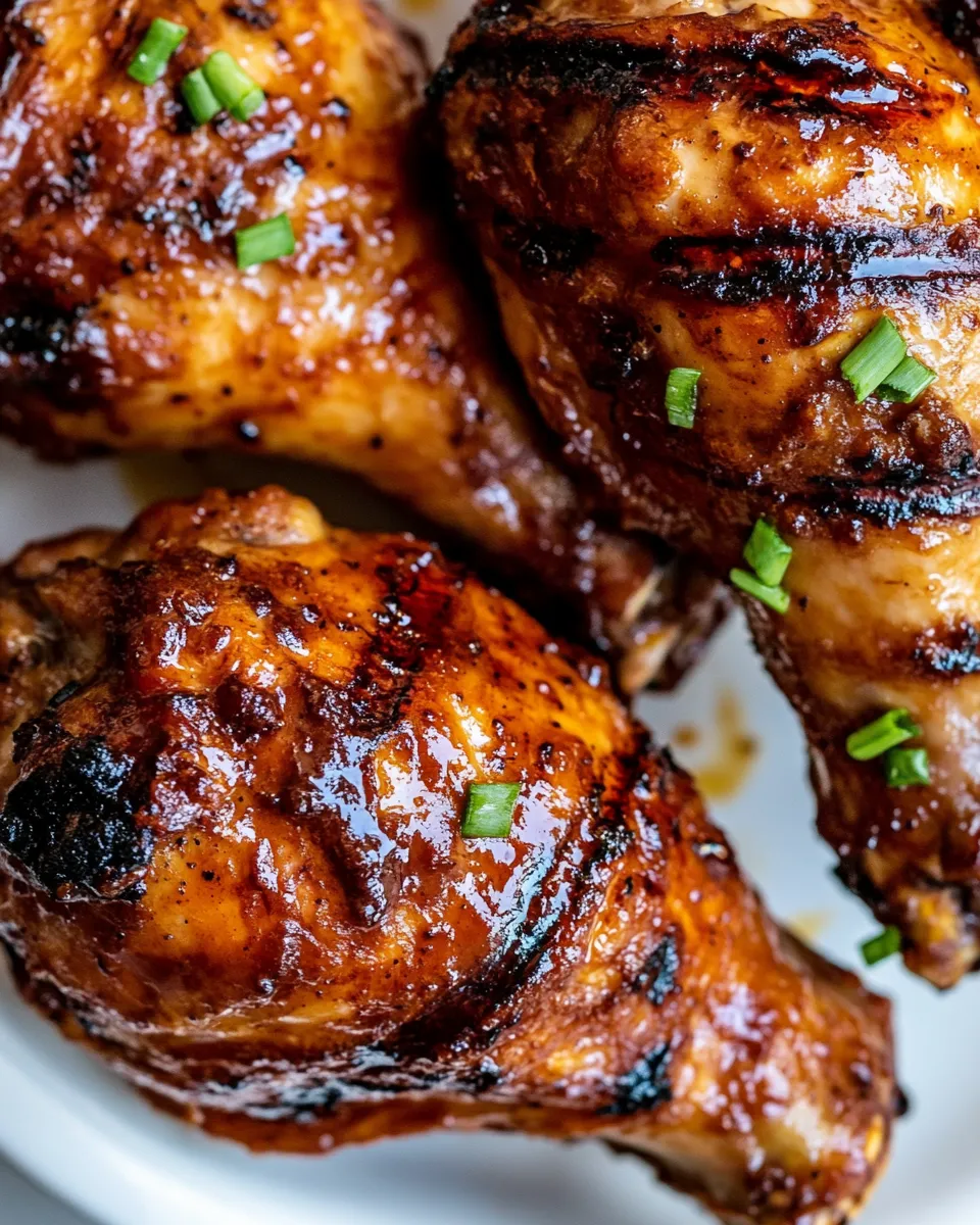 Perfect BBQ Grilled Butterflied Chicken Drumsticks plate image