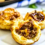 Homemade BBQ Ground Beef Biscuit Cups recipe photo