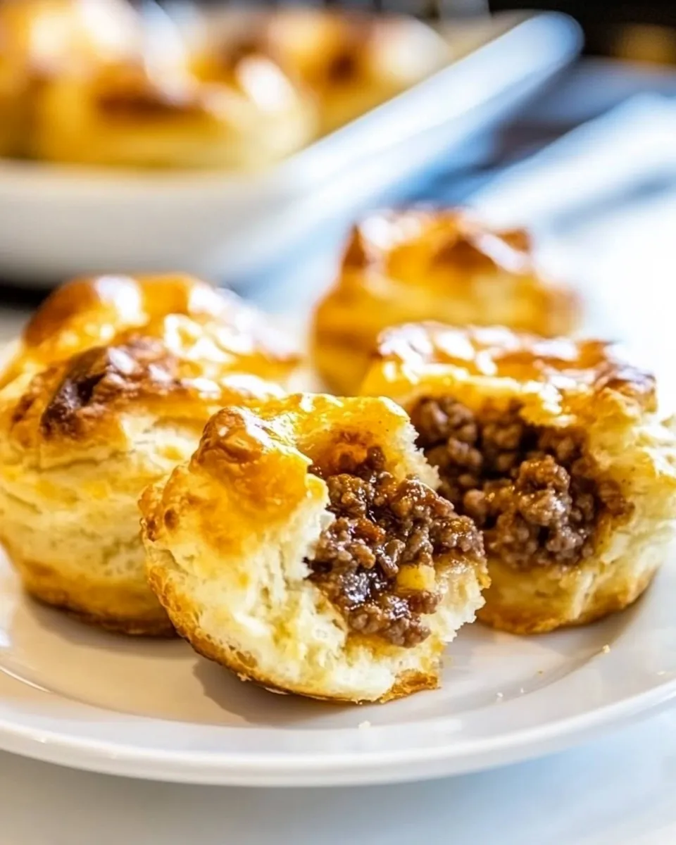 Classic BBQ Ground Beef Biscuit Cups dish photo