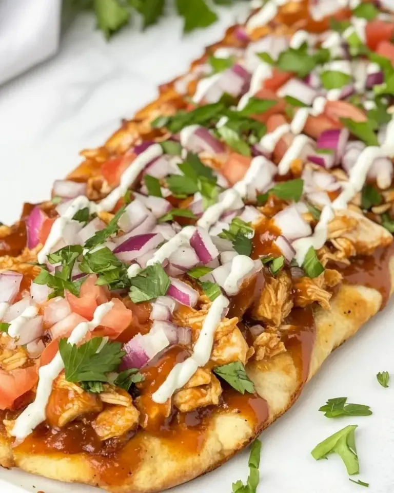 Homemade BBQ Ranch Chicken Flatbread photo