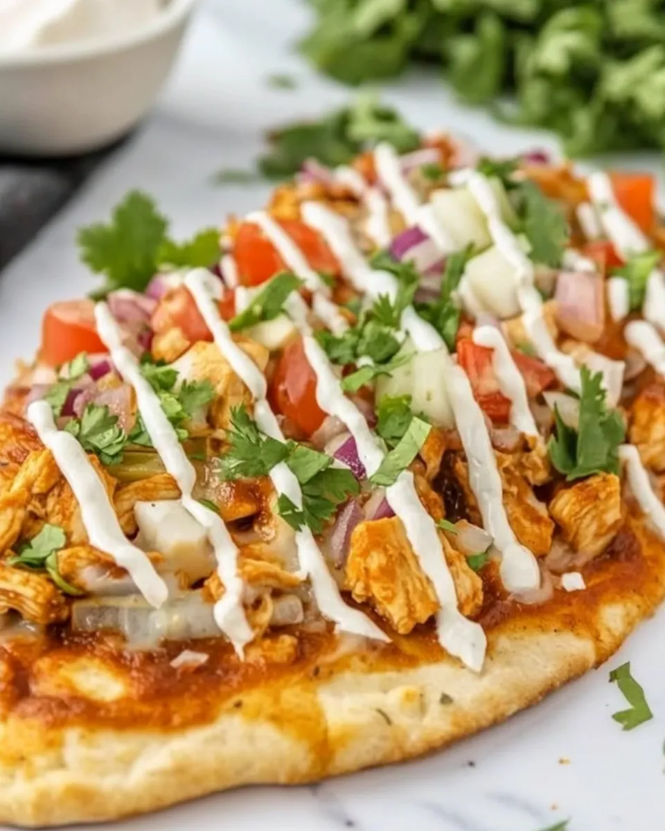 Classic BBQ Ranch Chicken Flatbread image
