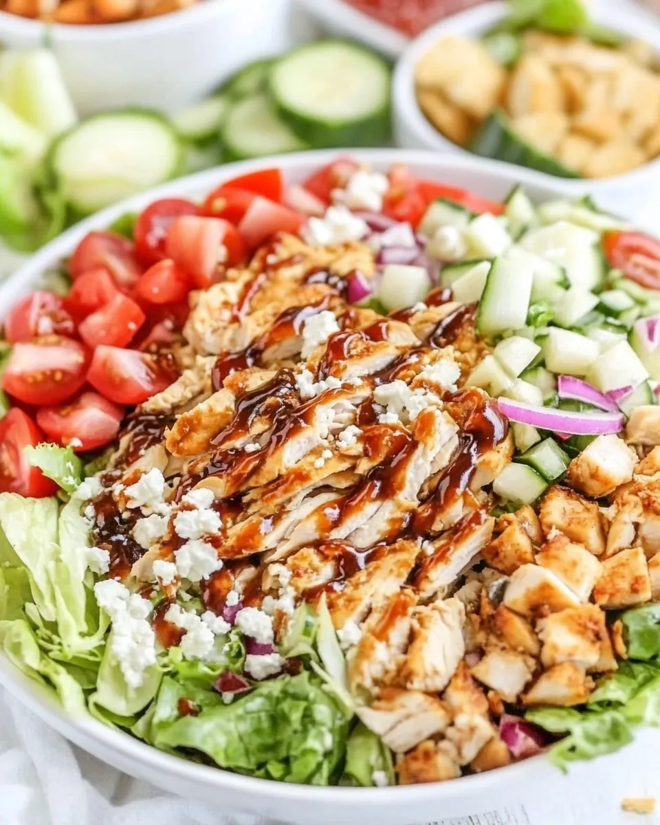 Homemade BBQ Ranch Chicken Salad recipe photo
