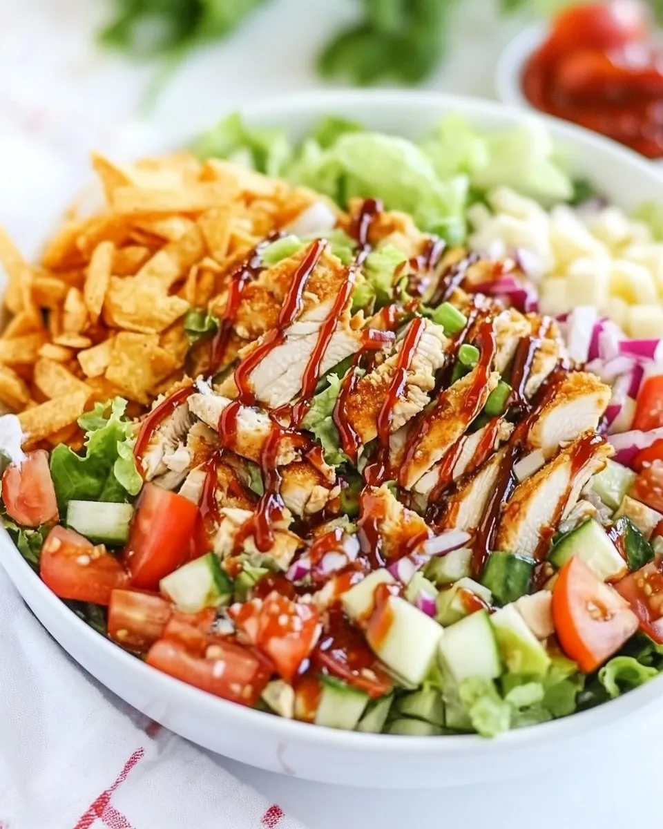 Classic BBQ Ranch Chicken Salad dish photo