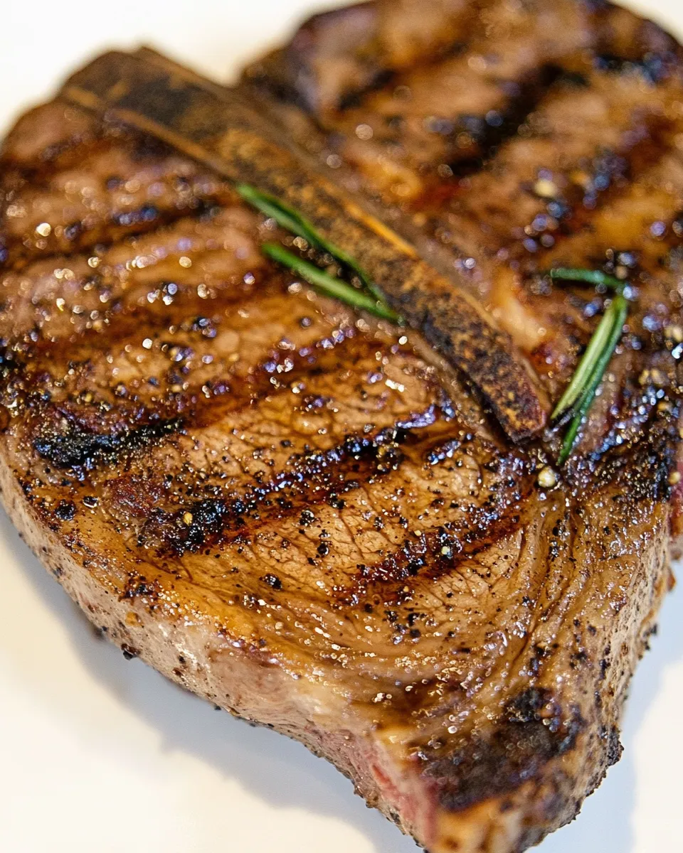 Easy BBQ Ribeye Steak food shot