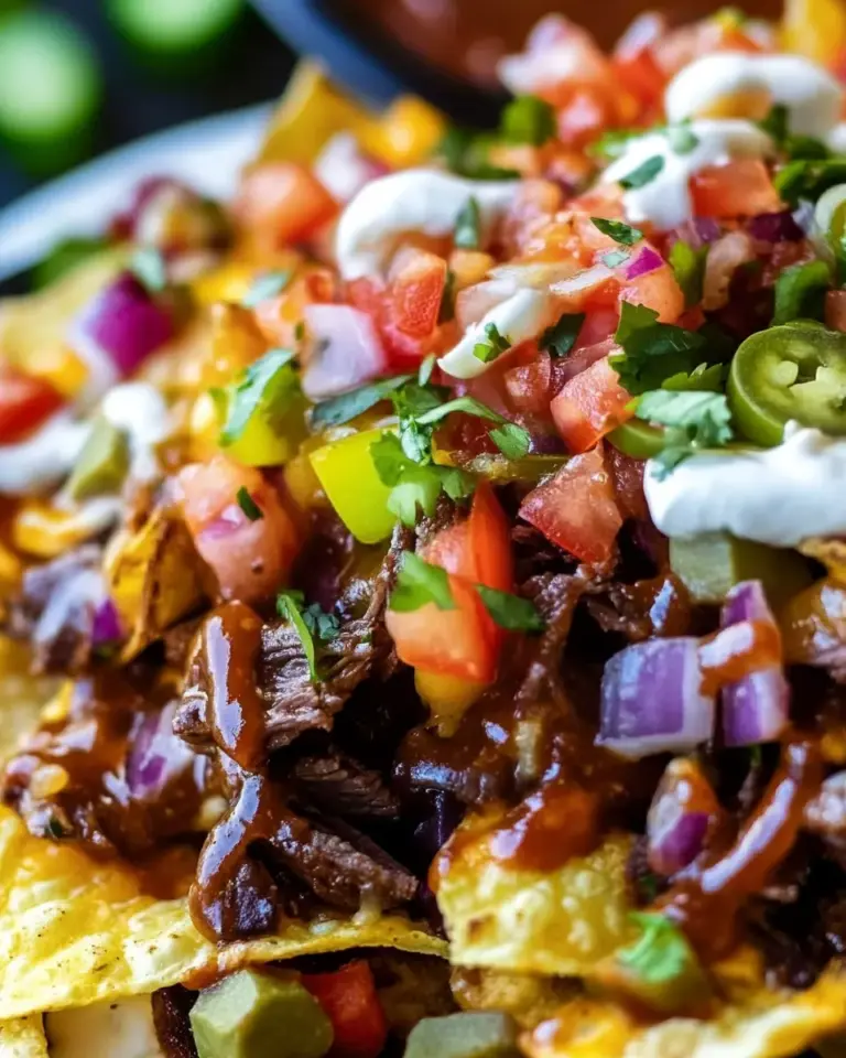 Homemade BBQ Steak Nachos recipe photo