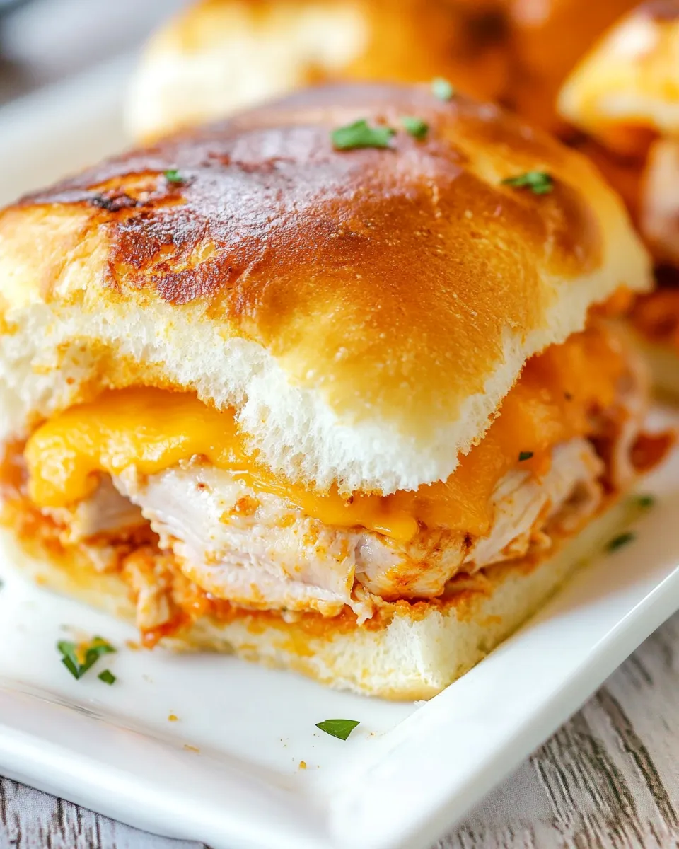 Homemade BBQ Turkey Cheddar Sliders photo
