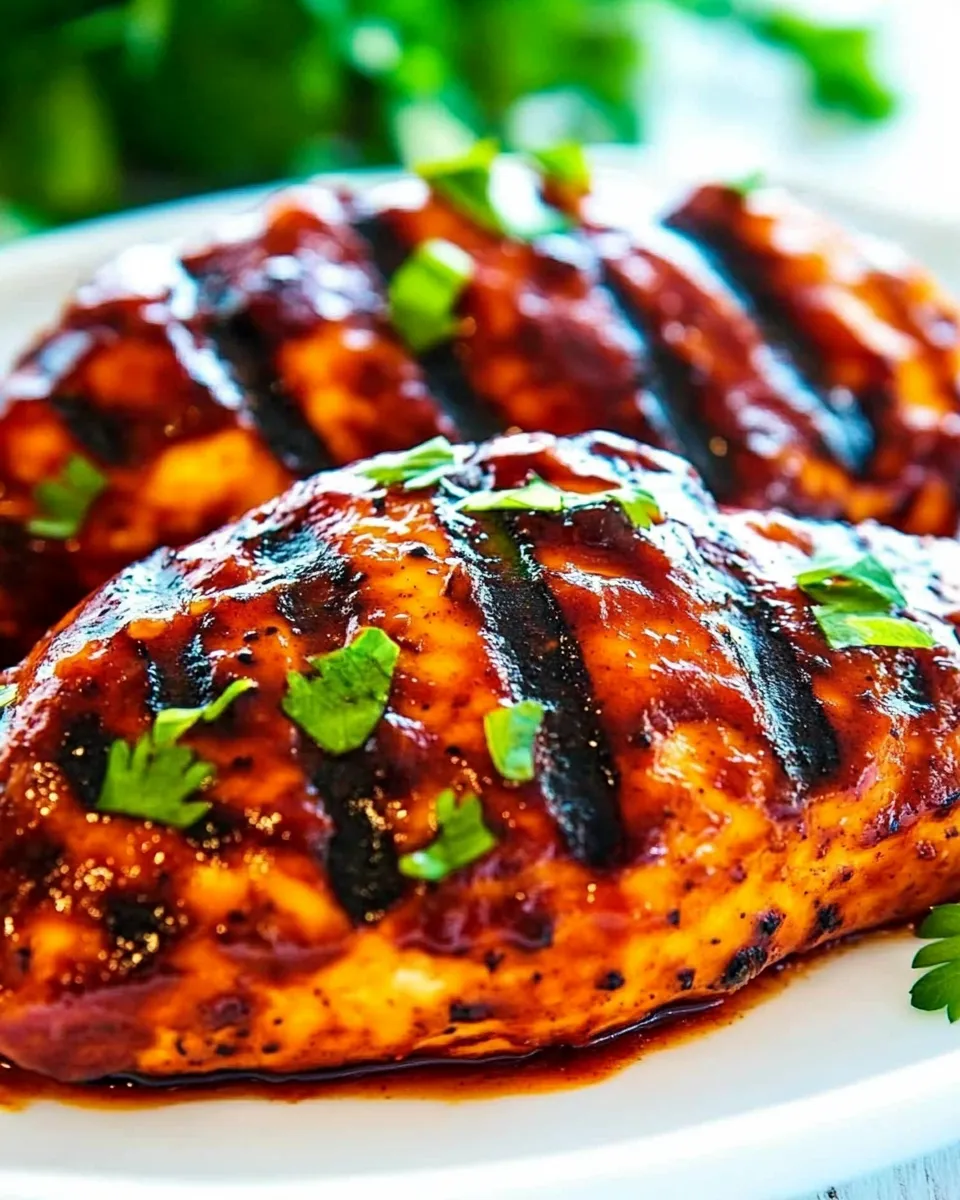 Easy BEST BBQ Chicken Marinade food shot
