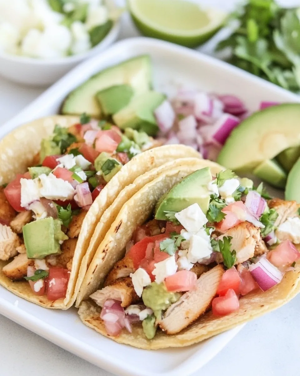 Classic Baja Chicken Tacos recipe image