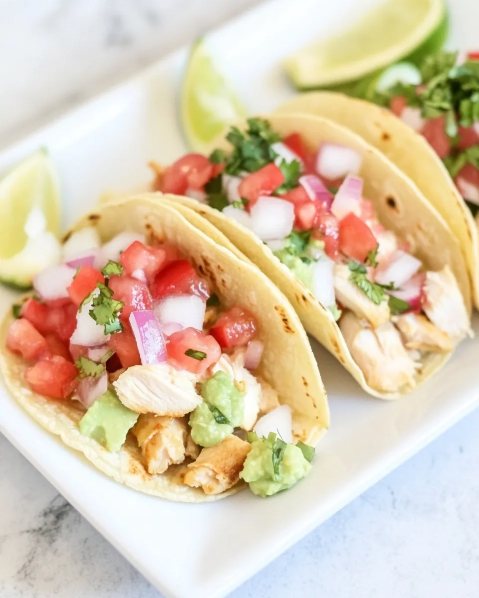 Easy Baja Chicken Tacos dish photo