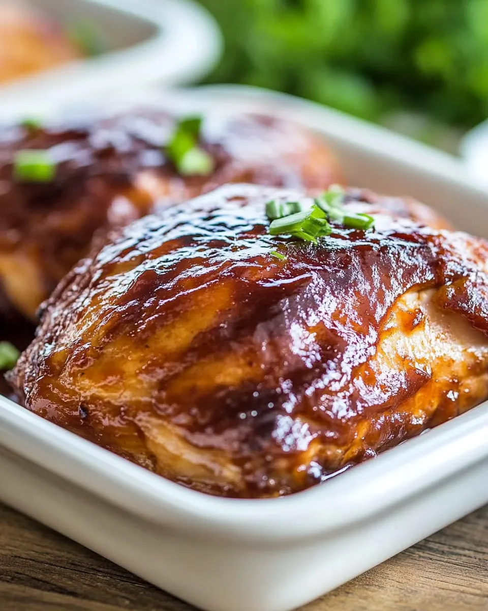 Easy Baked BBQ Chicken Thighs recipe photo
