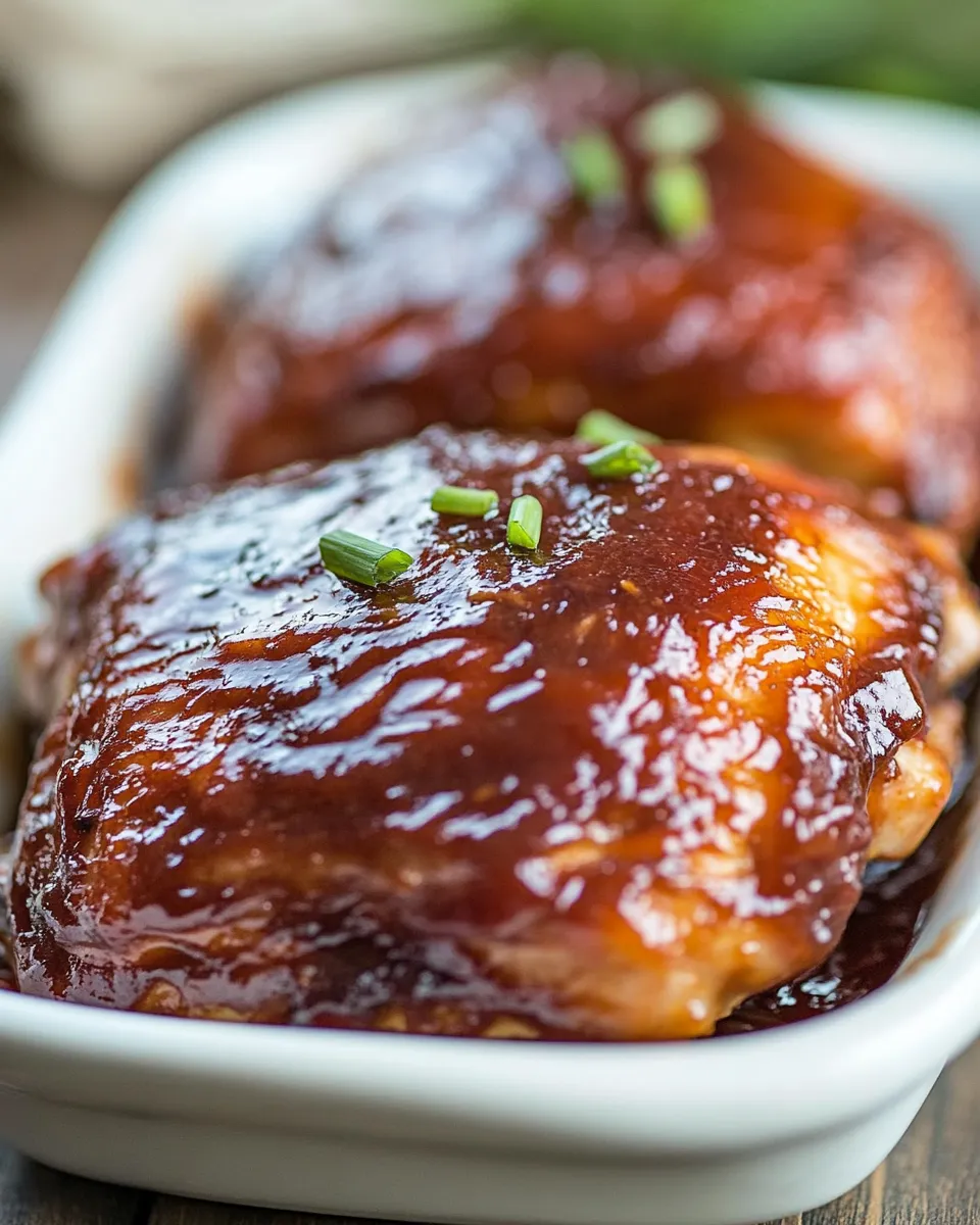 Delicious Baked BBQ Chicken Thighs dish photo