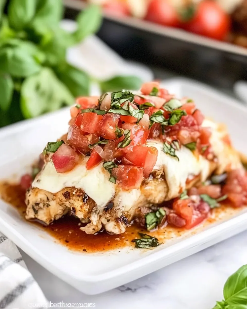 Homemade Baked Bruschetta Chicken photo