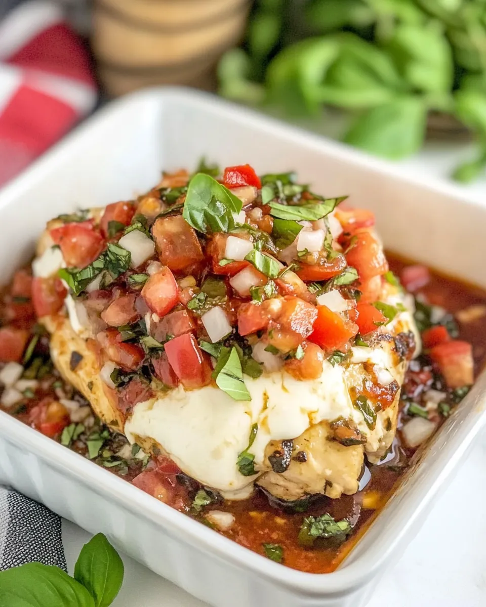 Classic Baked Bruschetta Chicken image