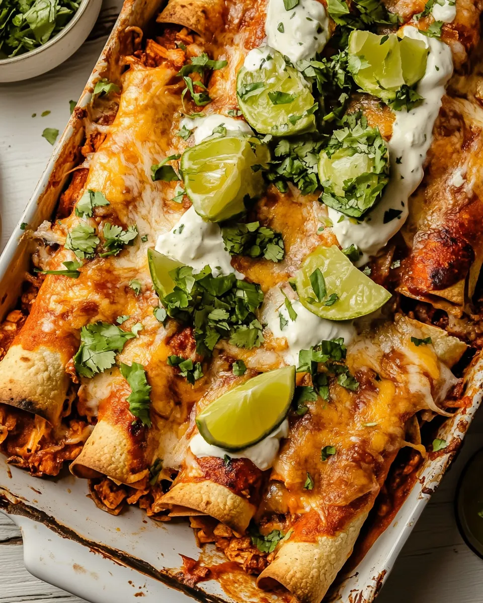classic Baked Cheesy Cuban Chicken Taquitos. image