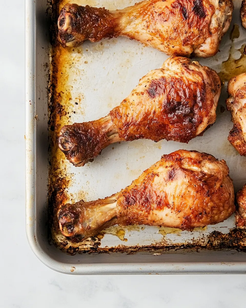 delicious Baked Chicken Legs (Chicken Drumsticks) plate image