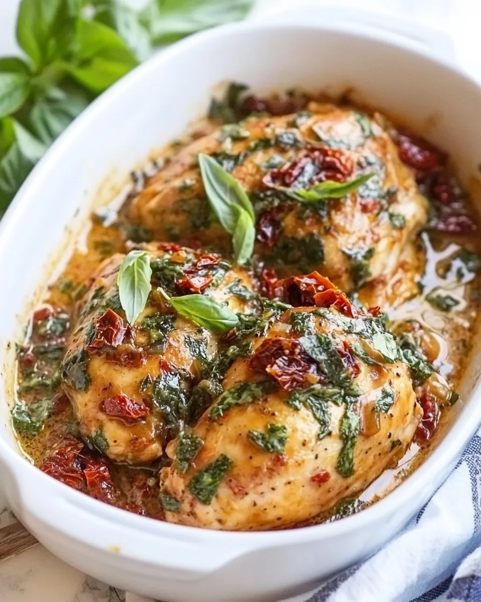 Classic Baked Creamy Sun-Dried Tomato Chicken image