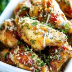 Homemade Baked Parmesan Garlic Chicken Wings photo