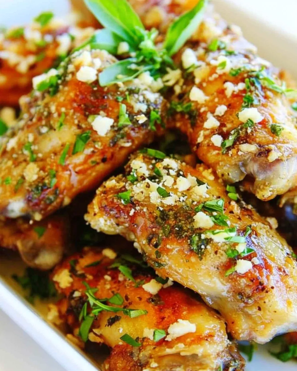 Classic Baked Parmesan Garlic Chicken Wings image