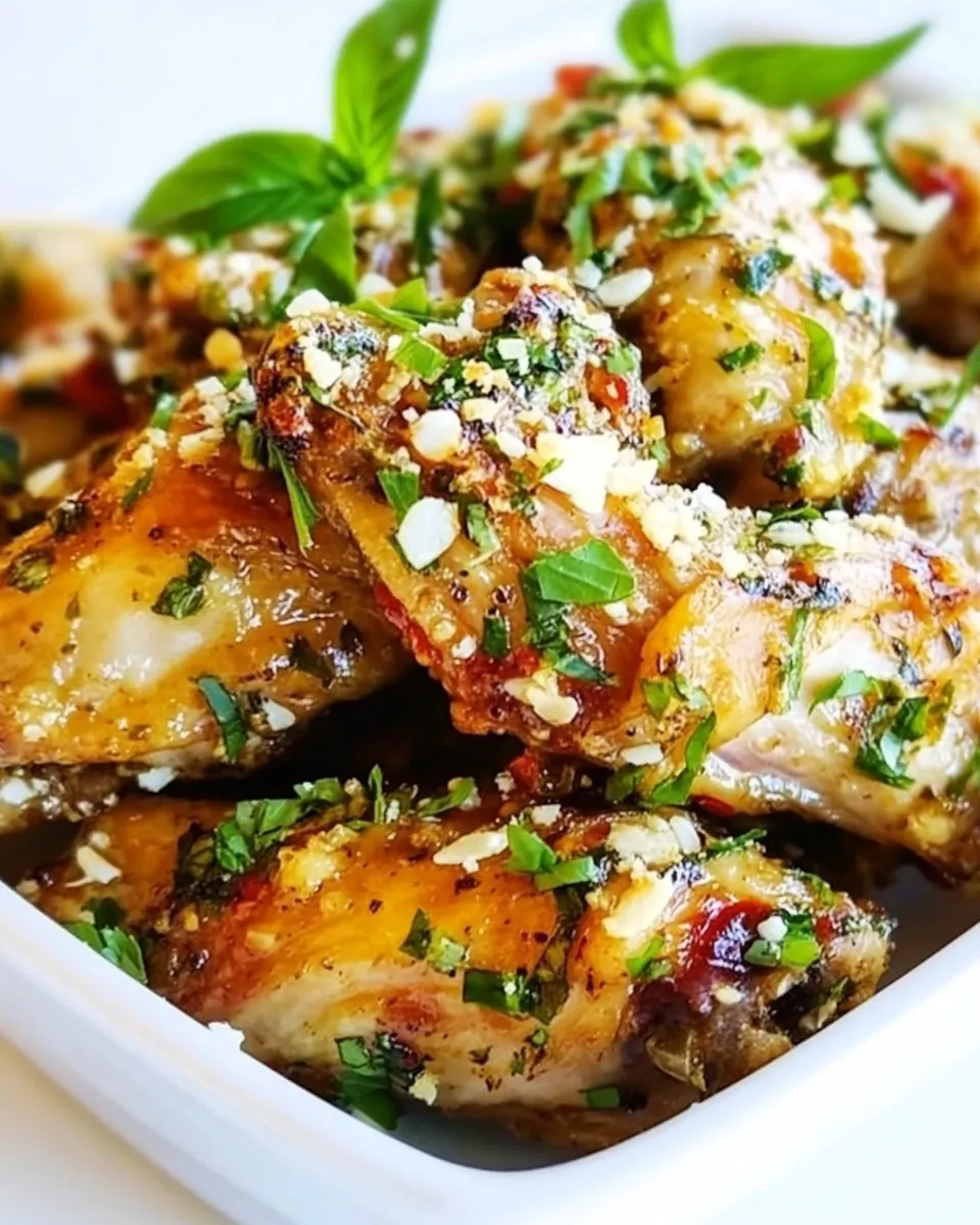 Delicious Baked Parmesan Garlic Chicken Wings dish photo