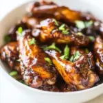 Homemade Baked Spicy Barbecue Chicken Wings photo
