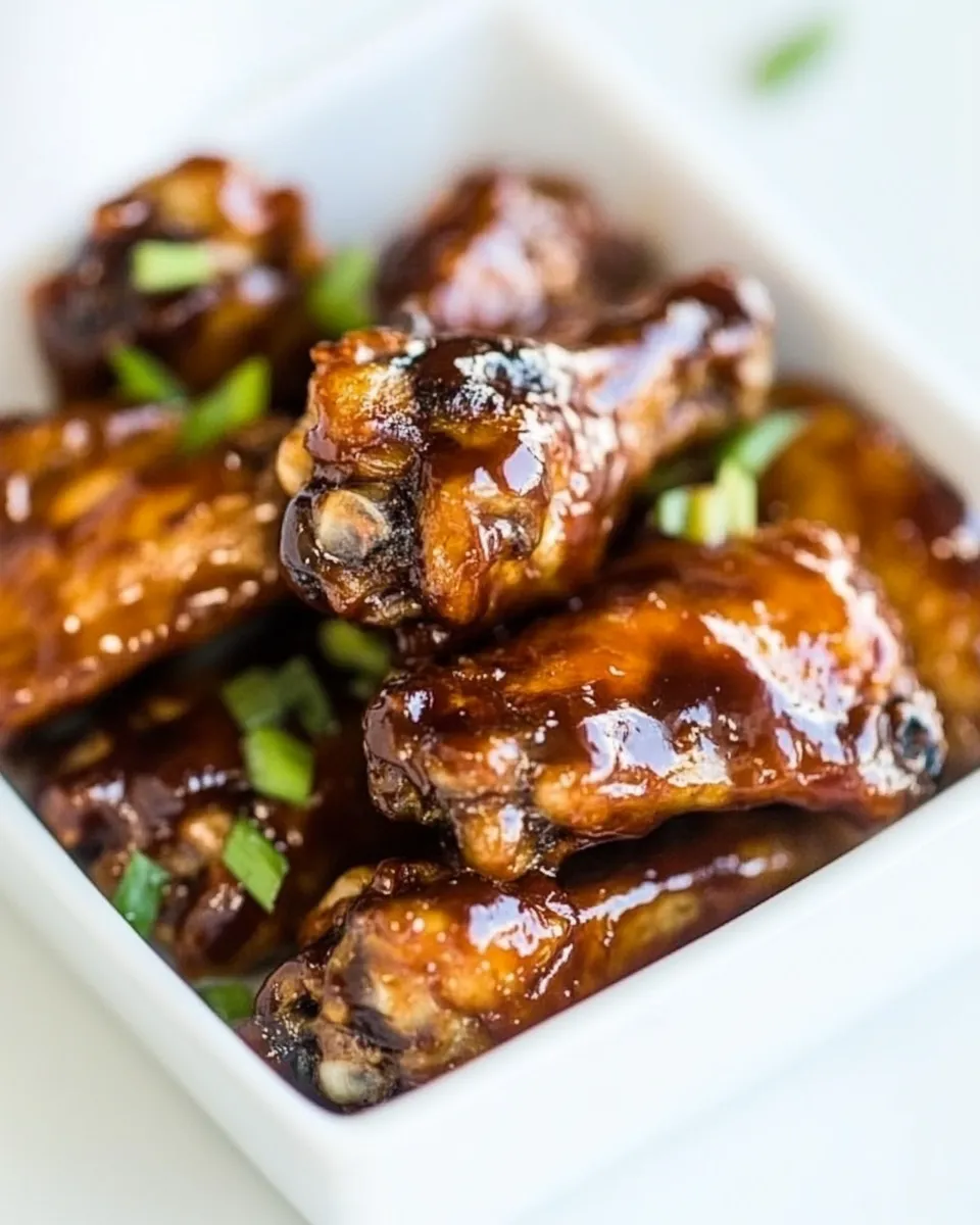 Delicious Baked Spicy Barbecue Chicken Wings dish photo