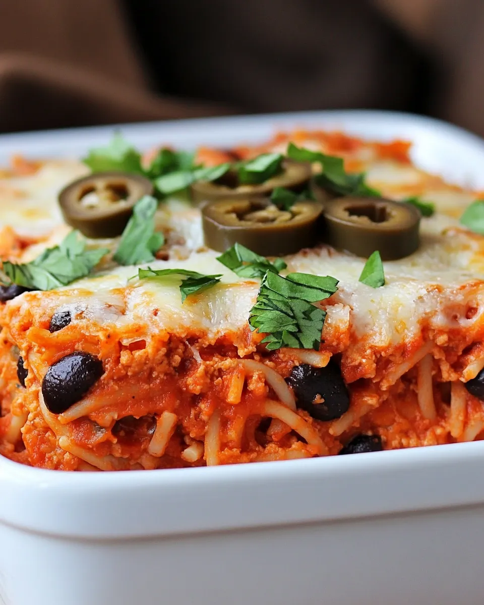 easy Baked Tex-Mex Spaghetti recipe photo