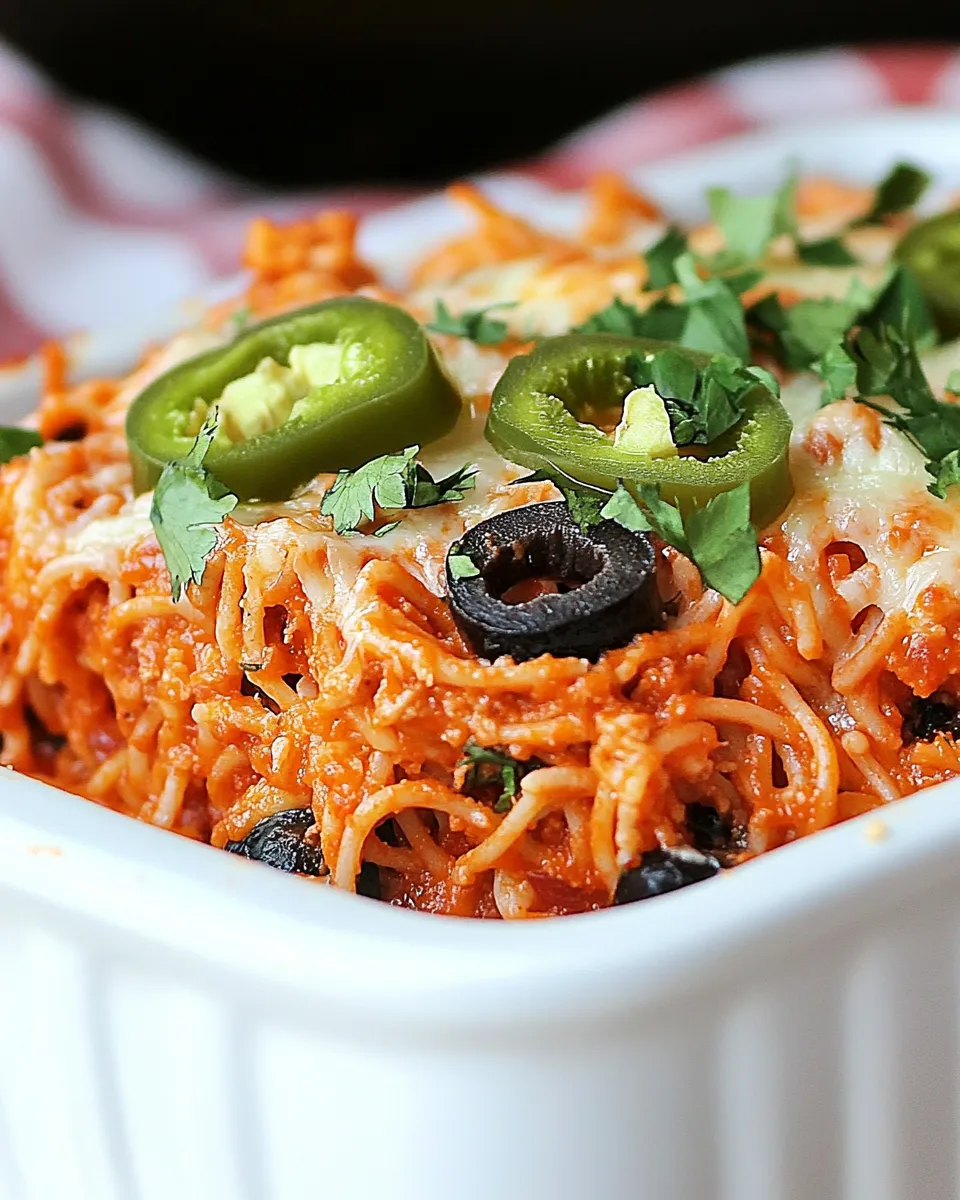 delicious Baked Tex-Mex Spaghetti dish photo