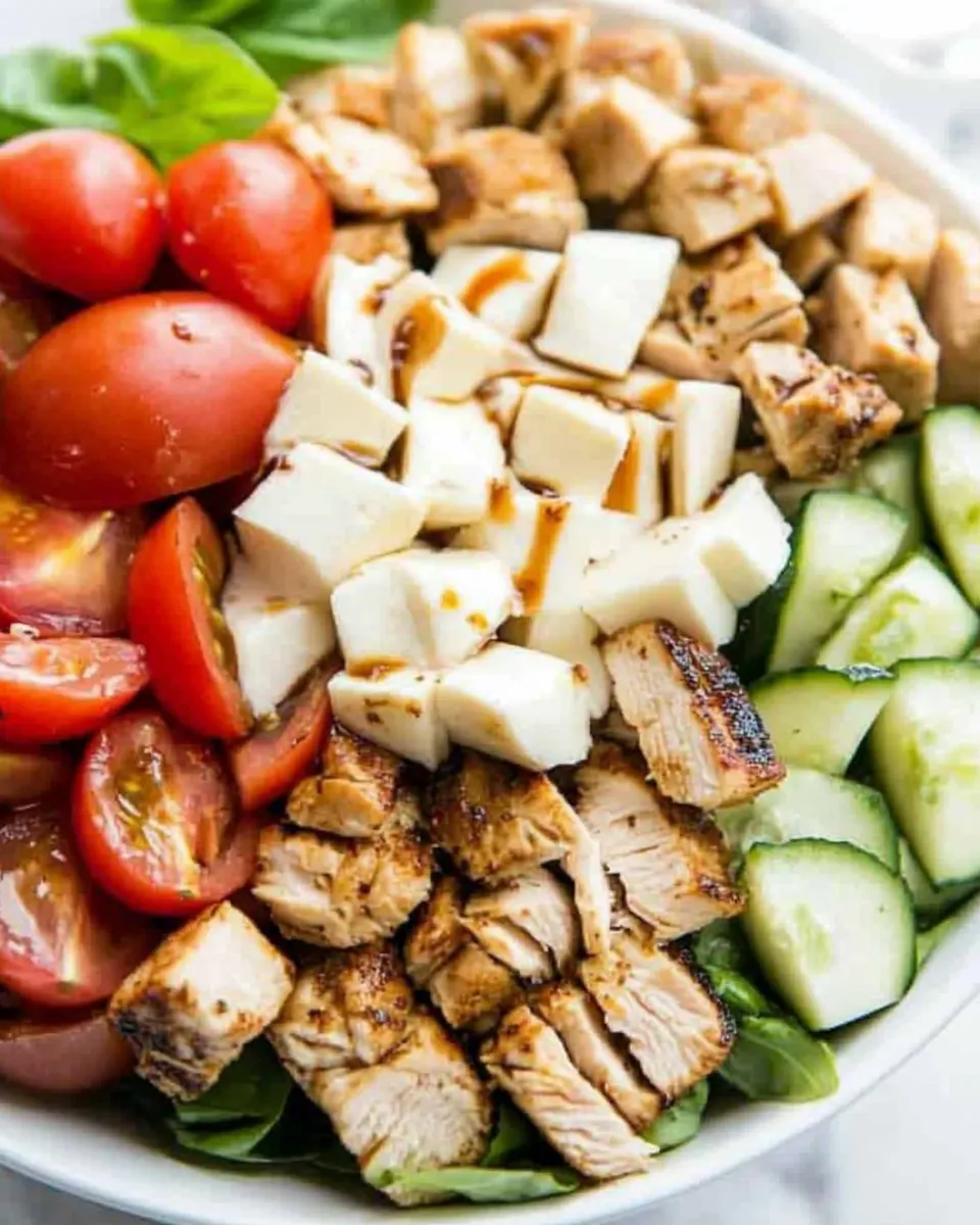 Classic Balsamic Chicken Caprese Salad image
