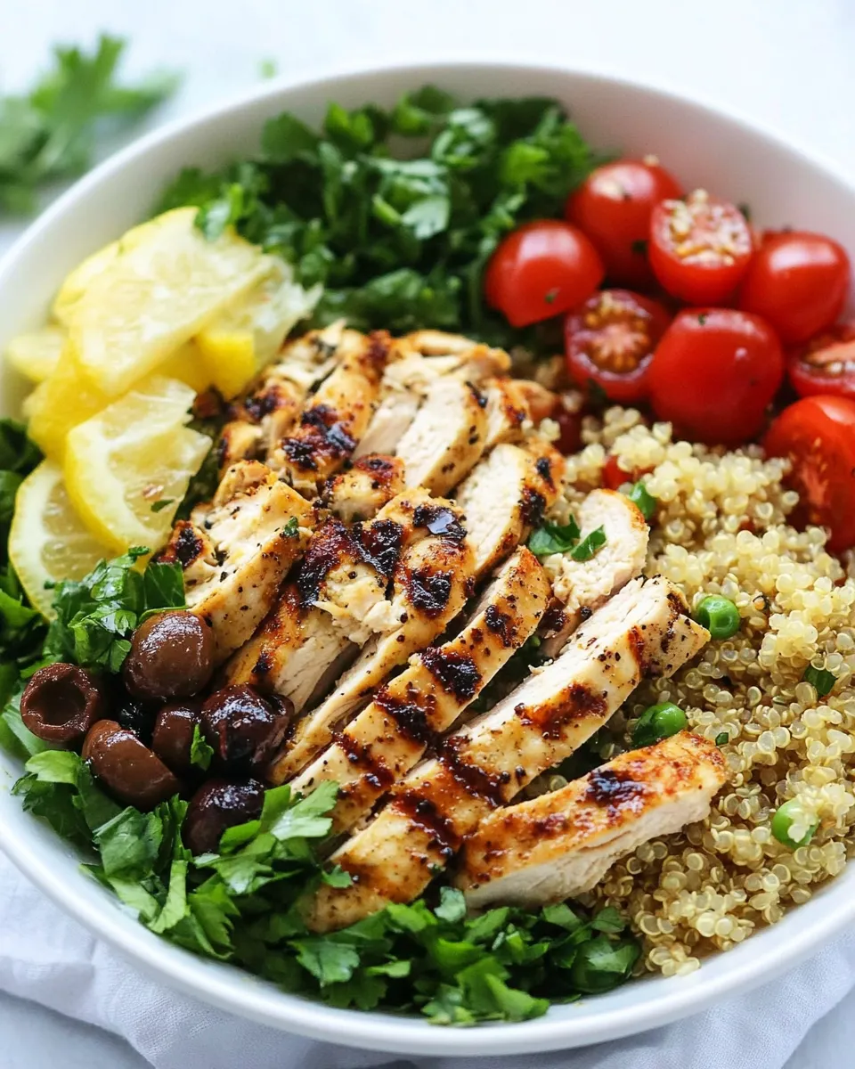 Homemade Balsamic Chicken Salad with Lemon Quinoa recipe photo
