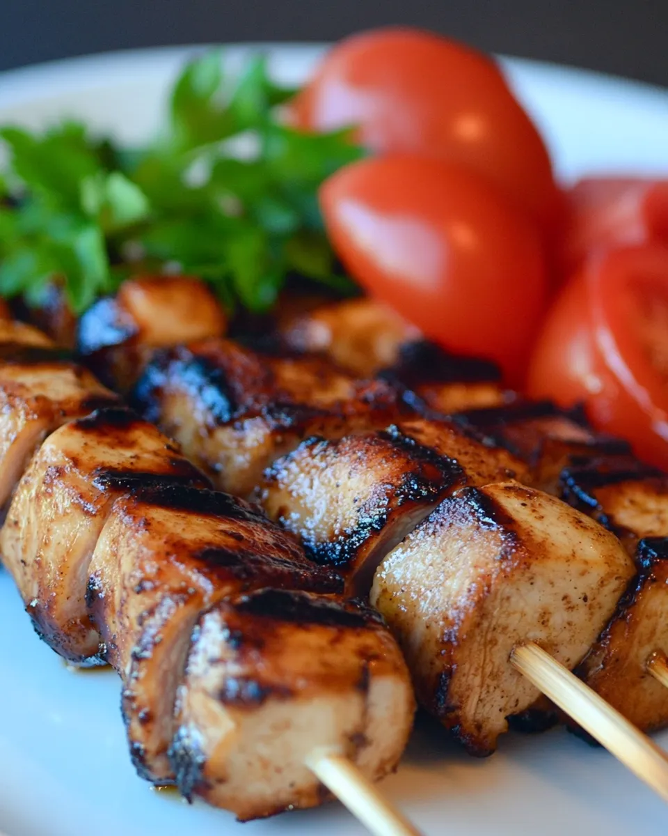 Homemade Balsamic Chicken Skewers Recipe photo