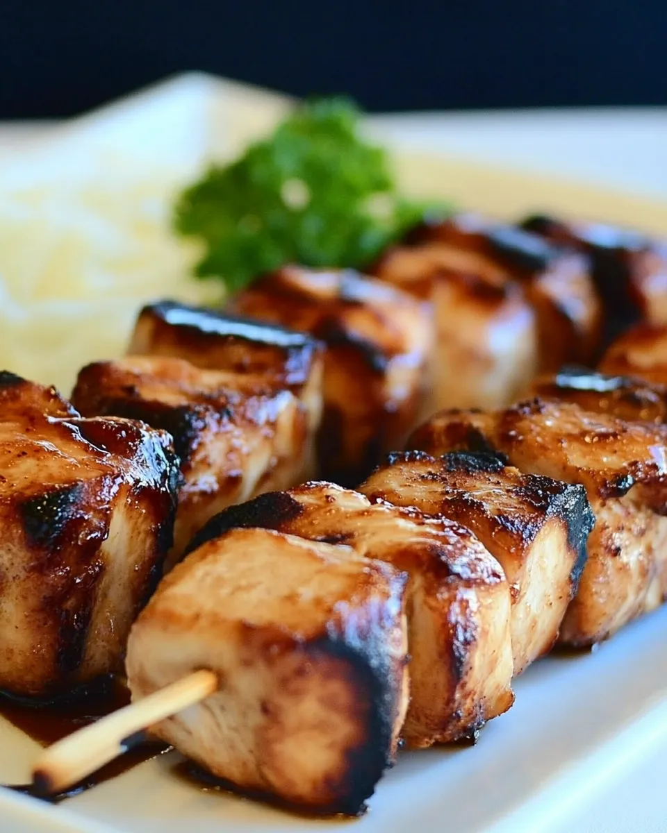 Classic Balsamic Chicken Skewers Recipe image
