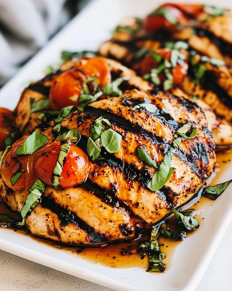 Quick Balsamic Grilled Chicken food shot