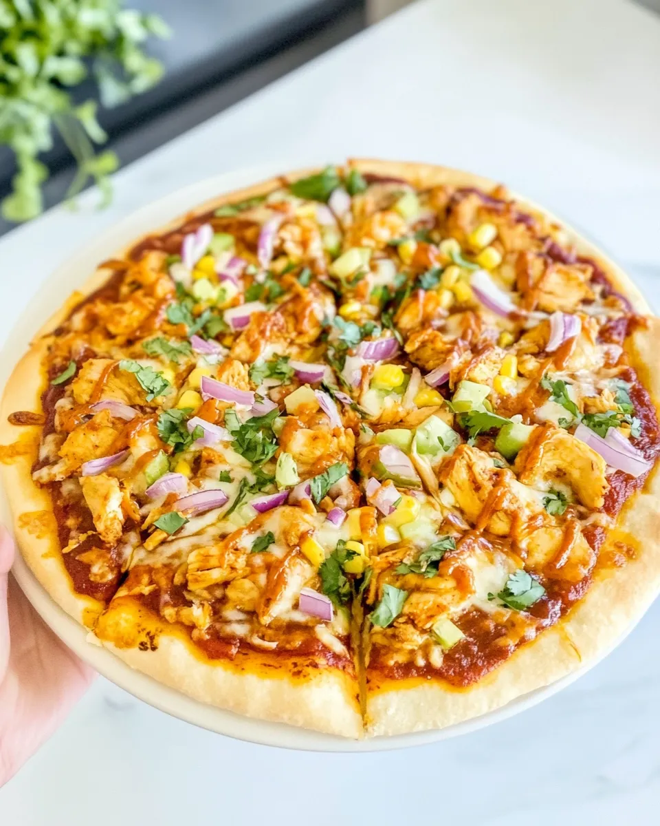 Delicious Barbecue Chicken Pizza recipe photo