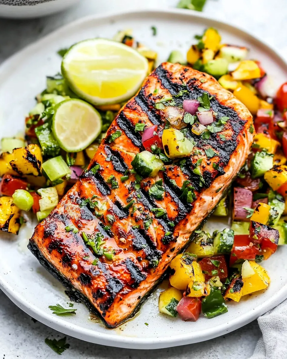 Classic Best Grilled Salmon recipe image