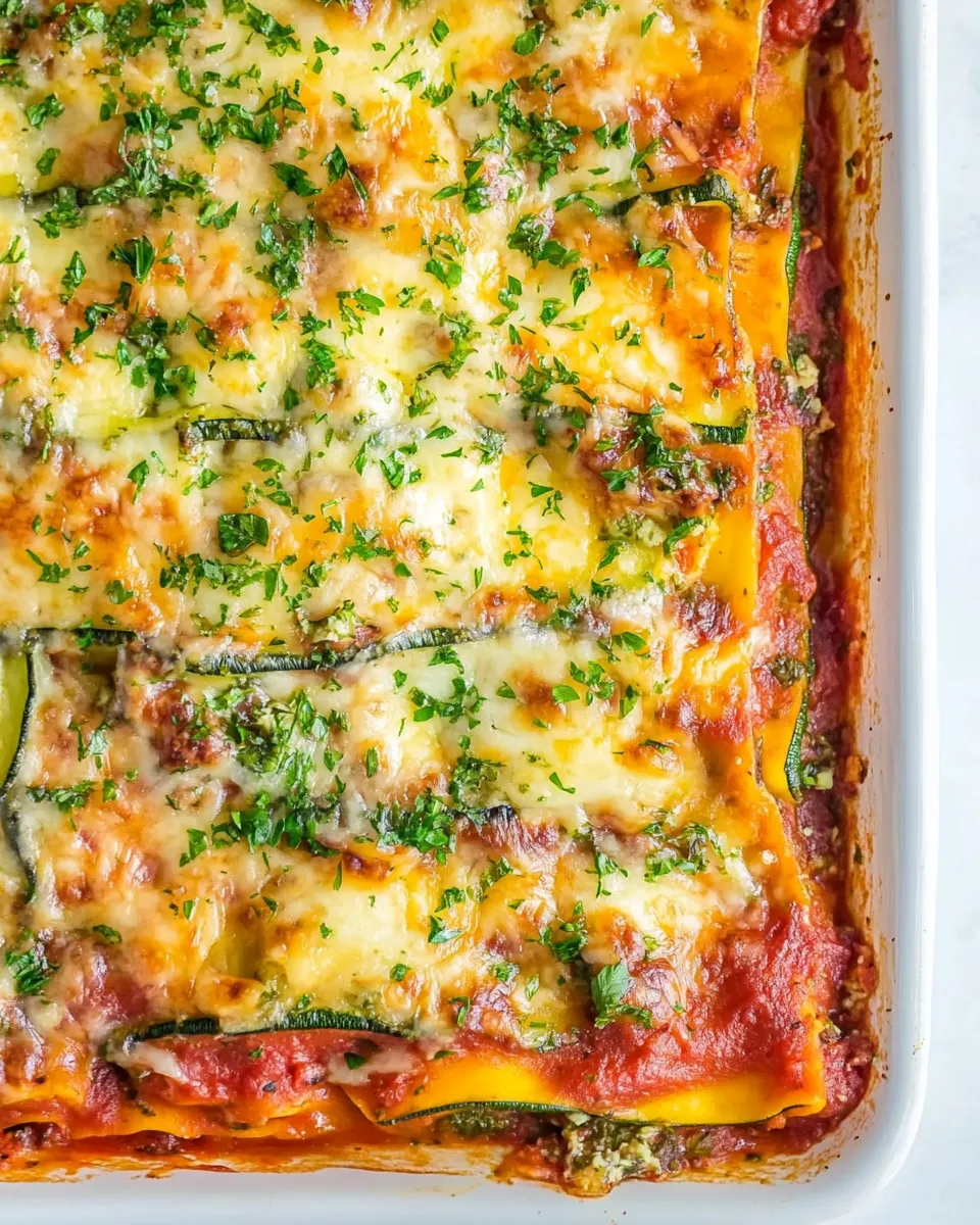 delicious Best Zucchini Lasagna shot