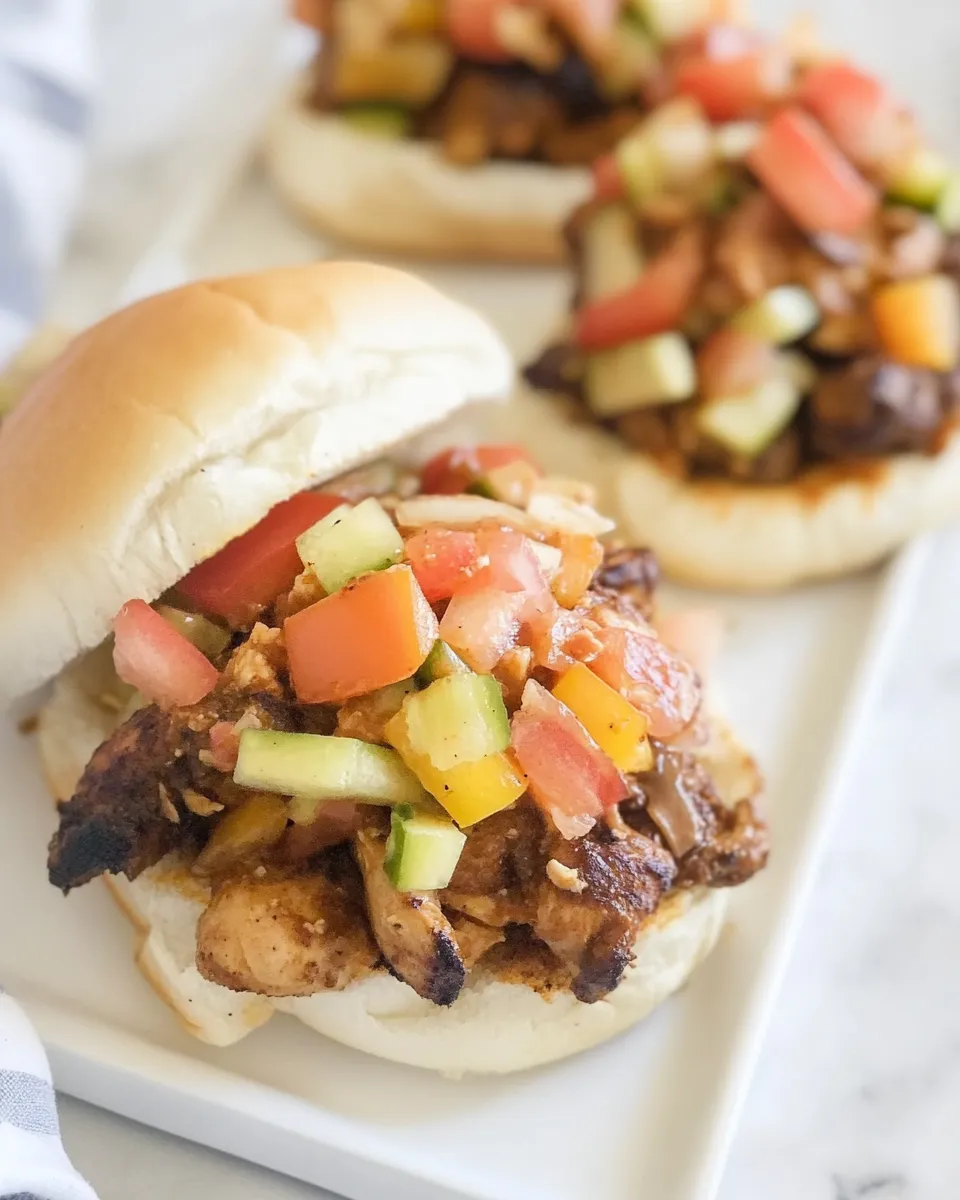 Homemade Blackened Chicken Salad Sandwiches photo