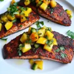 Delicious Blackened Salmon with Mango Salsa photo