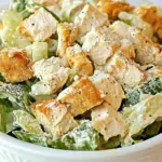 Homemade Bowtie Chicken Caesar Salad recipe photo