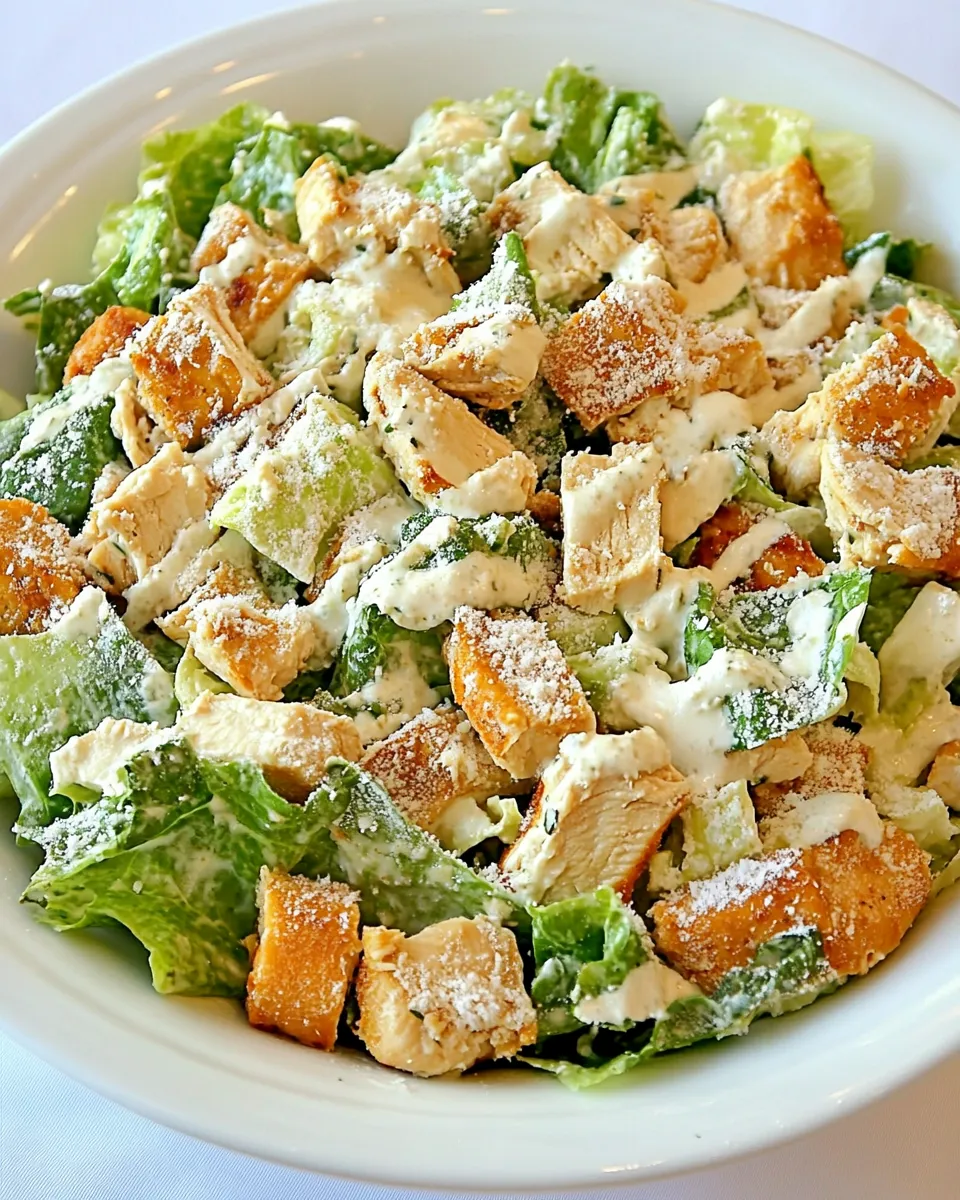 Classic Bowtie Chicken Caesar Salad dish photo