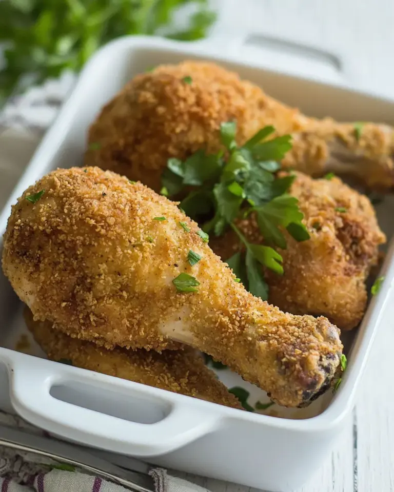 Homemade Breaded Baked Chicken Drumsticks Recipe photo
