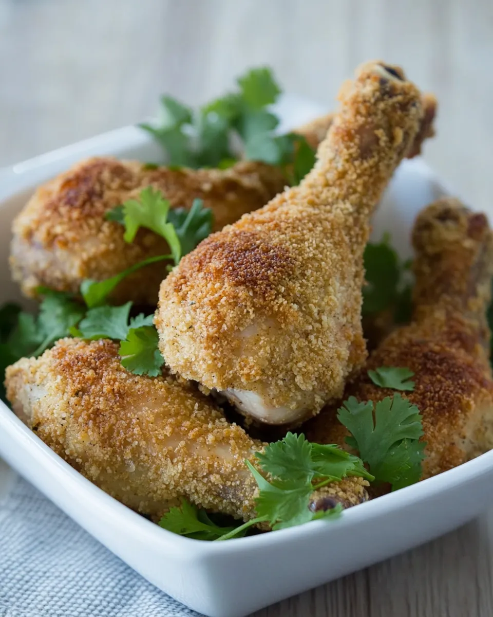 Easy Breaded Baked Chicken Drumsticks Recipe recipe photo