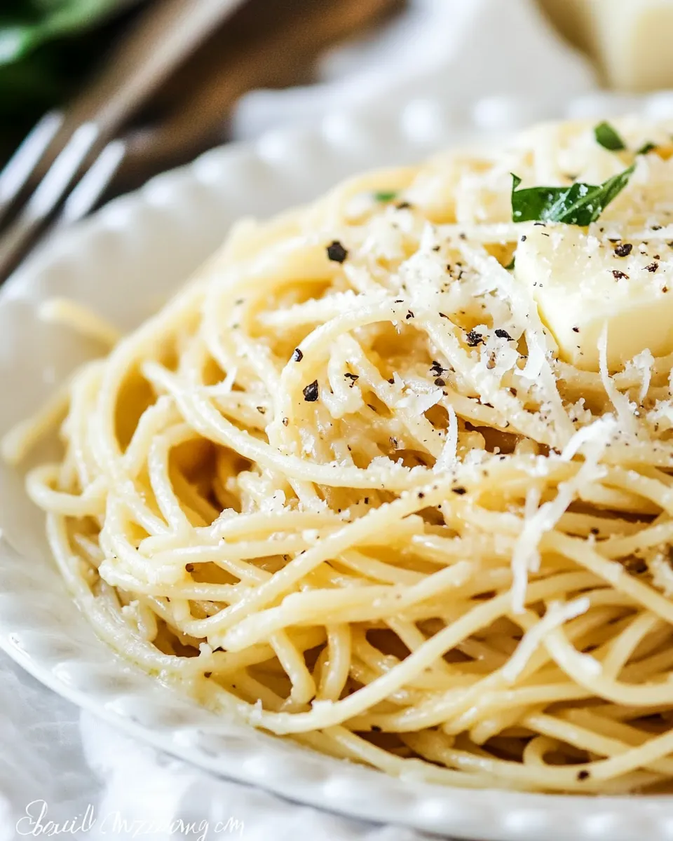 Easy Browned Butter and Mizithra Cheese Spaghetti recipe photo