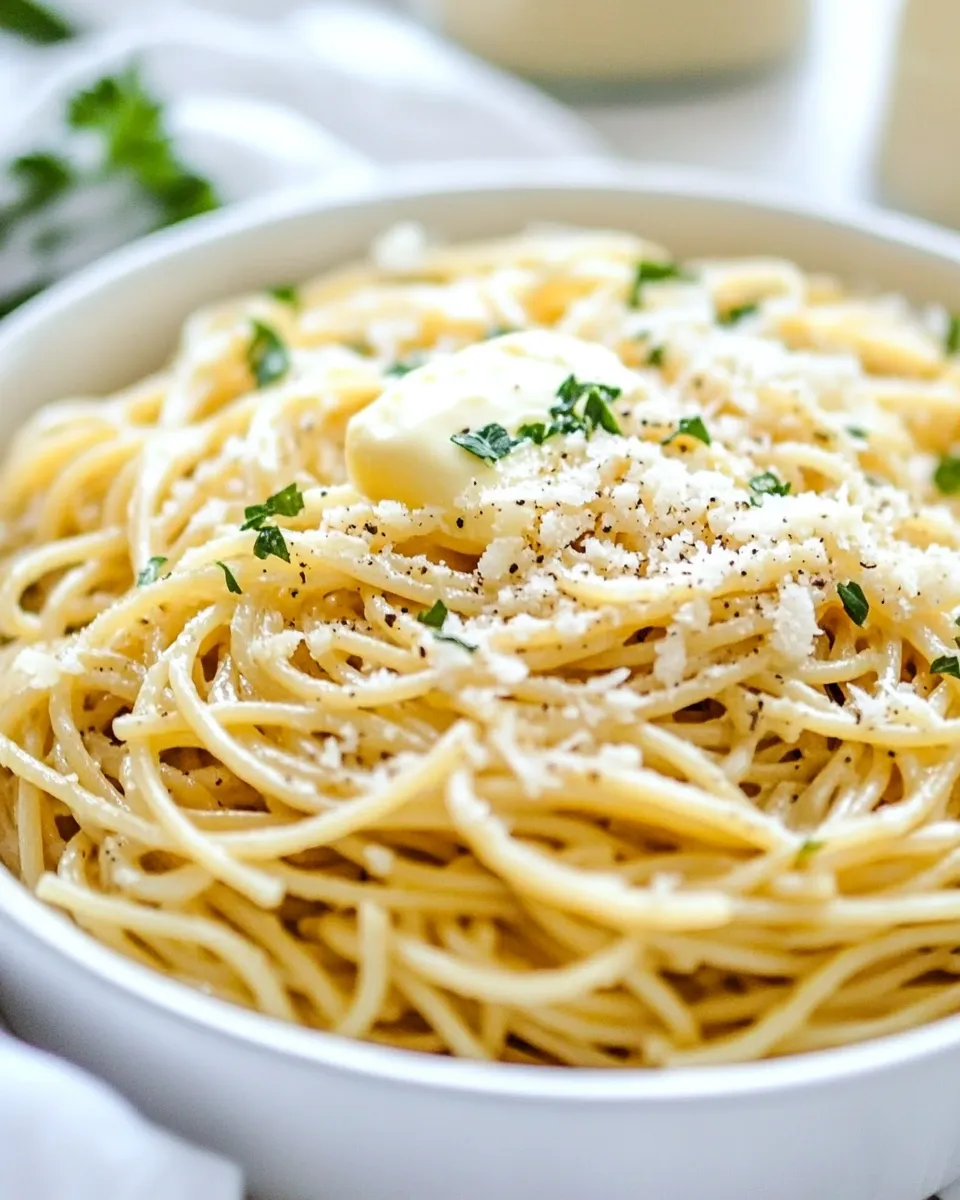 Delicious Browned Butter and Mizithra Cheese Spaghetti dish photo