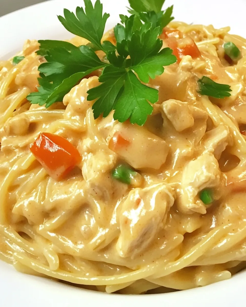 Easy Buffalo Chicken Spaghetti recipe photo