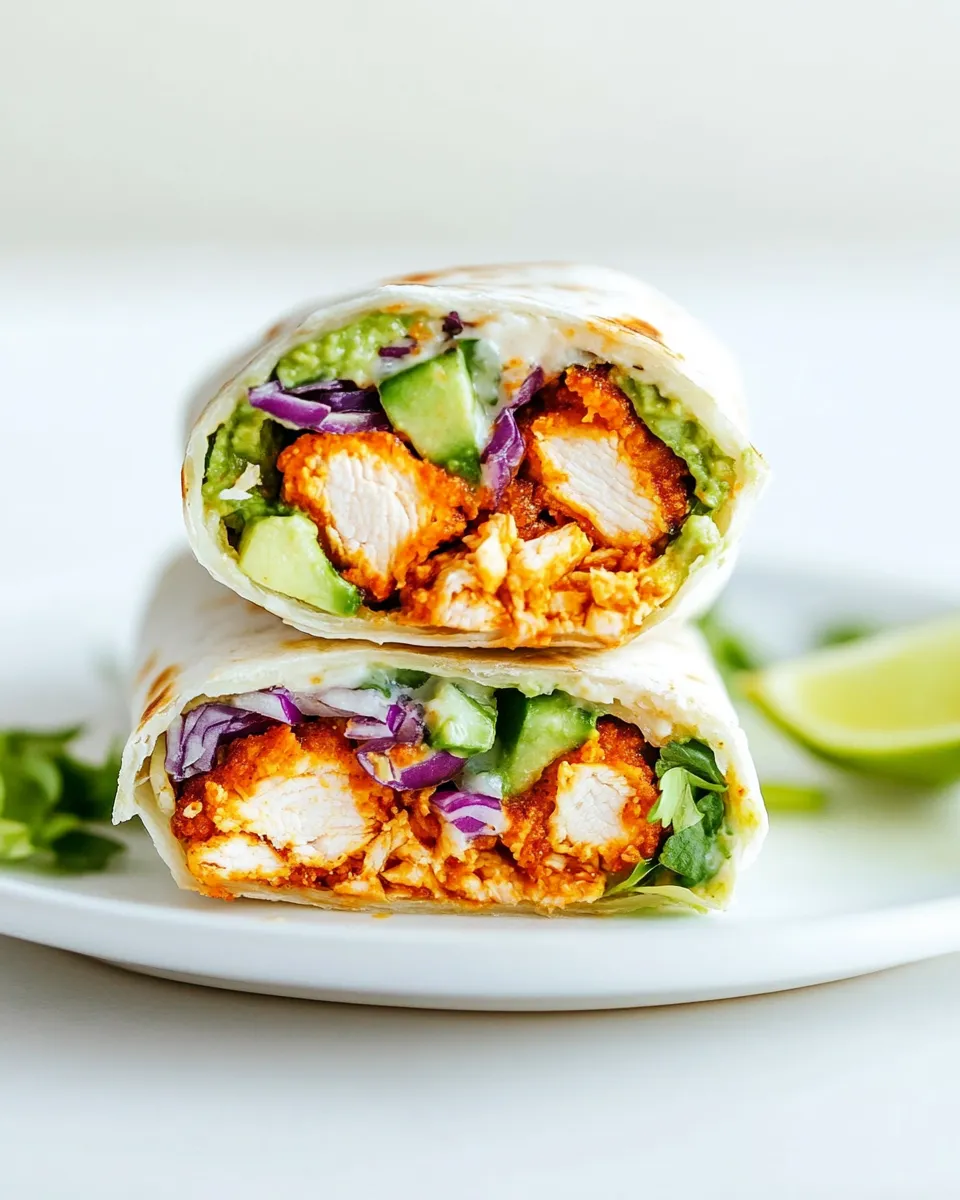 Classic Buffalo Chicken Wrap Recipe image