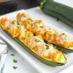 Homemade Buffalo Chicken Zucchini Boats photo