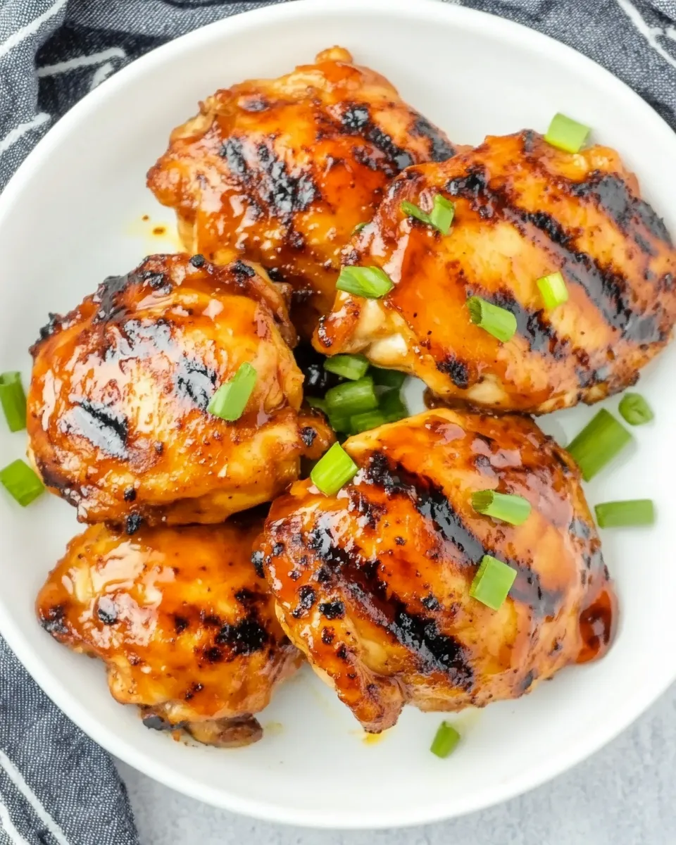Delicious Buffalo Honey Grilled Chicken Thighs dish photo